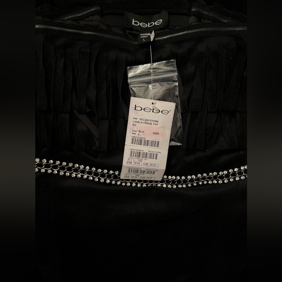 BEBE Lahela Fringe Top & Lahela Fringe Skirt Set NWT - Picture 7 of 10